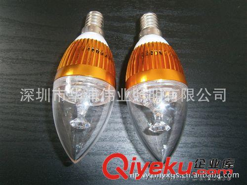 LED工廠直銷 大功率LED3W可調(diào)光蠟燭燈 尖泡燈220V