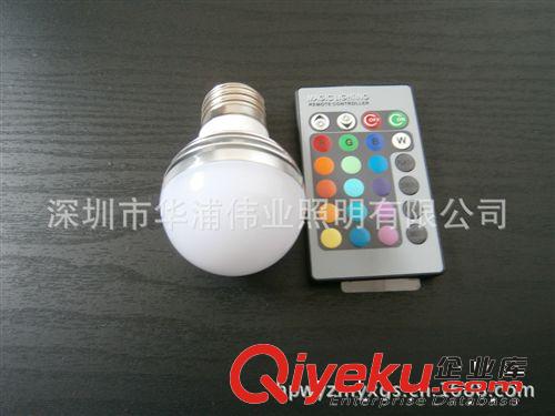 LED 球泡燈帶記憶功能 RGB 七彩色 遙控 球泡燈彩色 裝飾燈原始圖片3