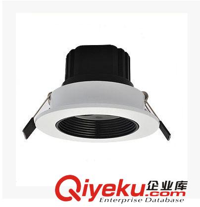 新款 gd防眩LED天花燈白加黑配黑色刀片3W-18W成品