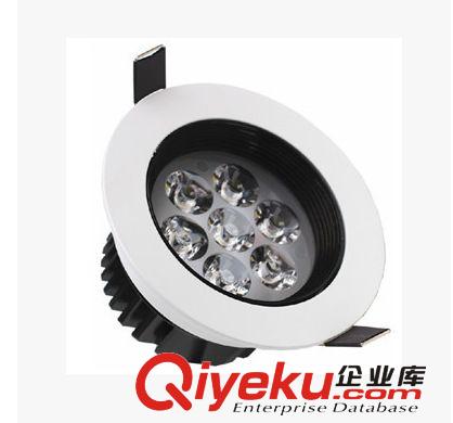 新款 gd防眩LED天花燈白加黑配黑色刀片3W-18W成品