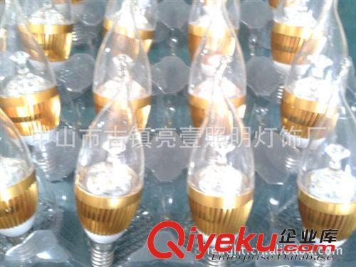 生產(chǎn)供應(yīng) E27蠟燭燈SPM-LL3 LED拉尾蠟燭燈3W原始圖片3