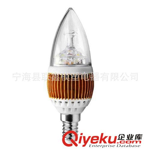 3W LED 蠟燭燈玻璃罩E14