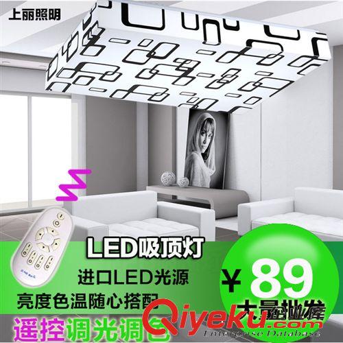 現代簡約臥室燈具 led吸頂燈 餐廳燈 飾藝術頂燈 長方形客廳燈