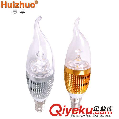 慧卓/LED3w蠟燭燈/led燈泡/水晶燈泡/led拉尾燈 3W 4w E14/E27原始圖片2