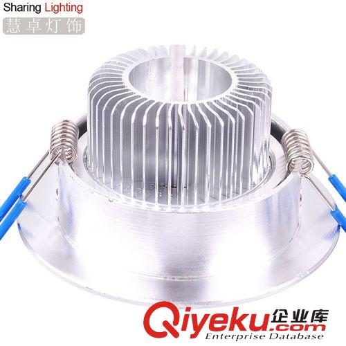 慧卓gd出口led射燈全套節(jié)能燈筒燈2寸射燈電視背景墻燈3W超高亮原始圖片2