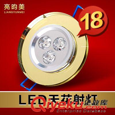 亮昀美 LED射燈 天花 簡(jiǎn)約圓形亞克力燈 節(jié)能燈具THD084