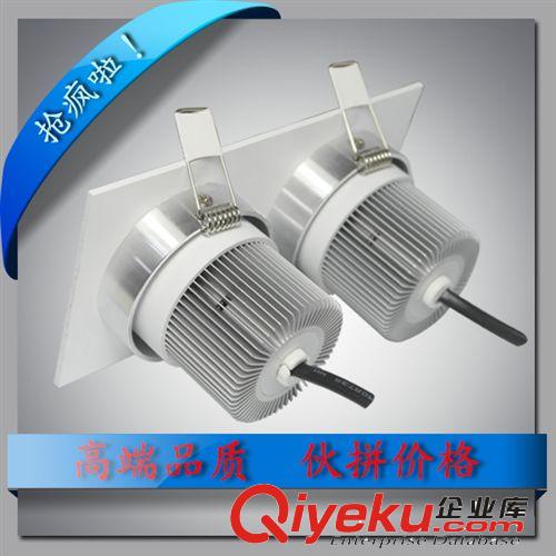 廠家直銷 led雙頭cob筒燈 2*10w方形天花燈 可調角度筒燈2*15w