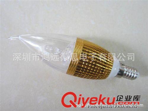 低價出售 LED蠟燭燈 尖泡頭拉尾E14小螺口節能蠟燭燈3W原始圖片3