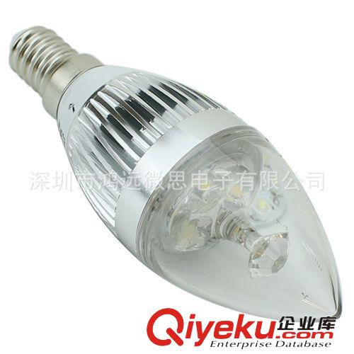 LED蠟燭燈 3W尖泡  E14可選塑料蠟燭燈