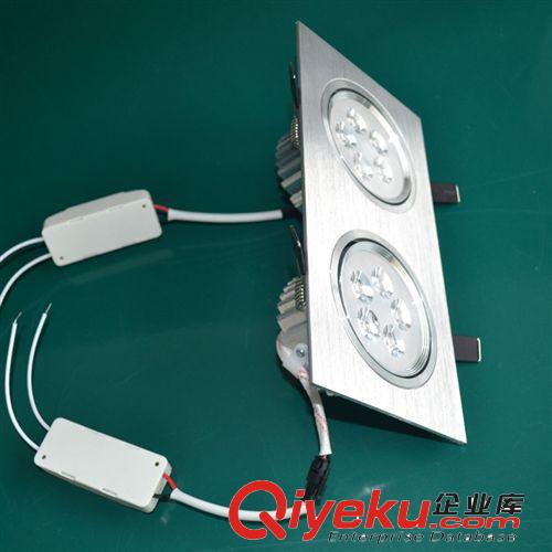 高亮10W LED 方形雙頭一體天花燈 格柵燈 吸頂燈原始圖片3