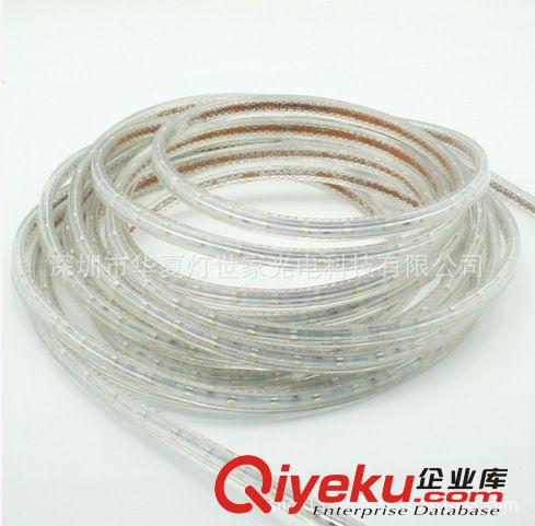 工程用{zpy}LED燈帶 220V3528/60燈單色LED軟燈帶 led防水燈帶