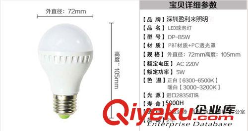 LED球泡燈 3W 5W 7W 9W 12W 15W LED燈具 LED節能燈 LED燈泡 球泡原始圖片3