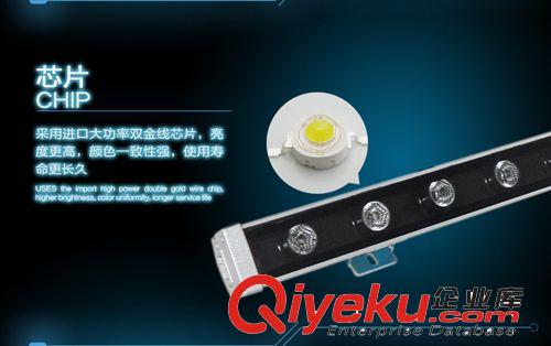 led洗墻燈 9W18W24W七彩單色內(nèi)控大功率線條燈橋梁樓宇亮化燈原始圖片3
