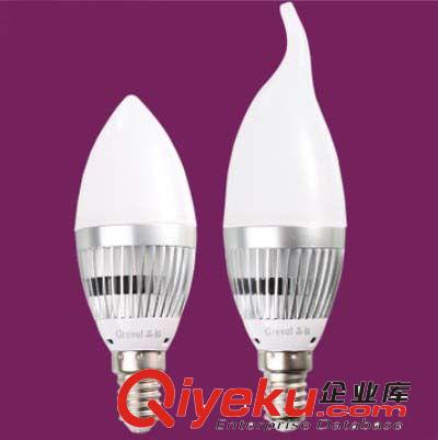 LED燈泡3W節能燈泡拉尾蠟燭燈小螺口E14尖泡led Lampn奶白燈泡原始圖片2