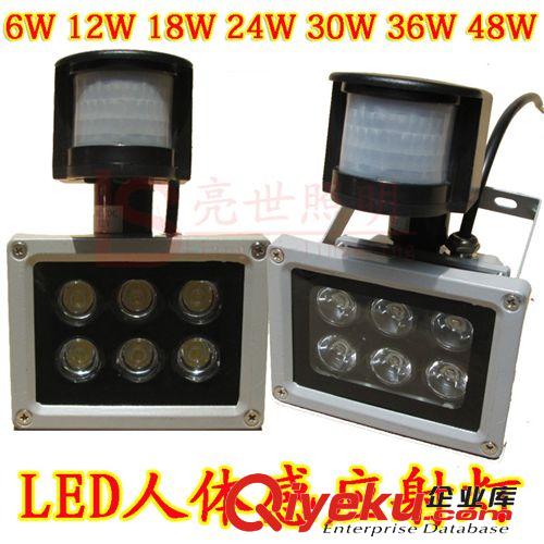 LED投射燈，感應(yīng)燈 人體感應(yīng)燈投光燈6W12W18W20W24W36W48W50W