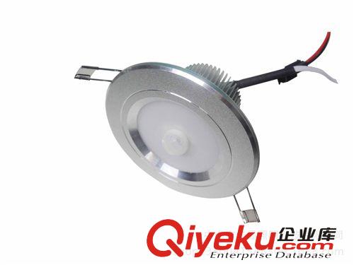 LED燈 LED微波感應(yīng)筒燈3W led人體感應(yīng)筒燈led3寸感應(yīng)天花筒燈原始圖片2