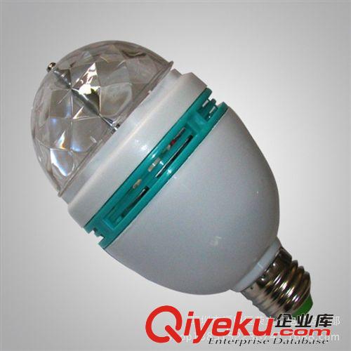 LED舞臺燈光七彩家用舞臺燈 LED旋轉彩燈泡 水晶魔球原始圖片2