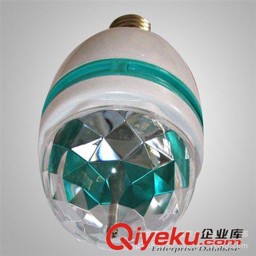 LED舞臺燈光七彩家用舞臺燈 LED旋轉彩燈泡 水晶魔球原始圖片3