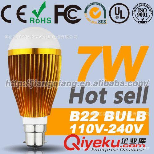 B22接口 出口俄羅斯產品，土豪金鋁合金，進口LED芯片！