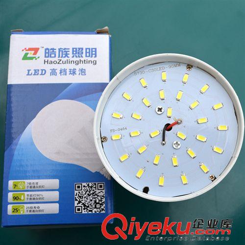 廠家供應led球泡燈配件 led塑料球泡燈15W 皓族塑料led燈泡批發原始圖片3