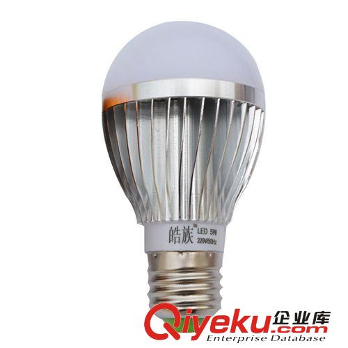 新款led球泡燈 PC車鋁型球泡燈5w 鋁合金led家用照明球泡燈直銷原始圖片3