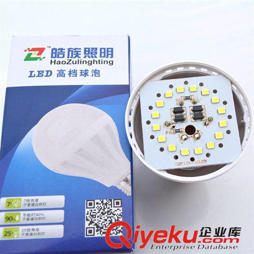 皓族新款led球泡燈 led經(jīng)濟型球泡燈5W 廠家直銷塑料型led燈泡原始圖片3