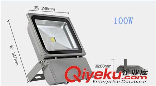 LED大功率50W100W150W投光燈泛光燈廣告牌燈戶外防水燈庭院廣場燈
