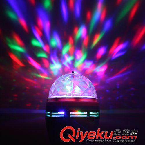廠家直銷足3W LED七彩旋轉舞臺燈 魔球燈 節日氣氛裝飾燈 婚慶燈原始圖片2