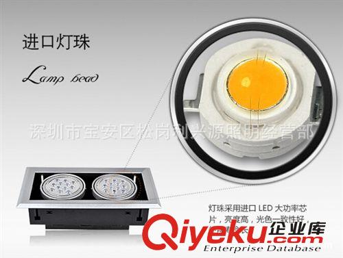 led斗膽燈雙頭3W 格柵射燈服裝店 雙頭射燈家具雙頭豆單燈原始圖片3