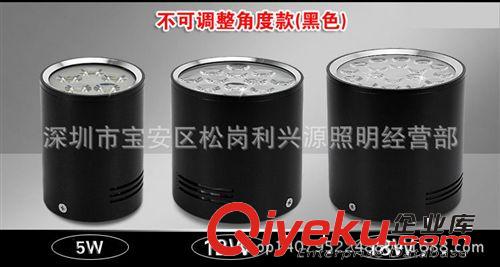 3W5W7W9W12W 免開孔筒燈 酒店店鋪家居射燈可調角度LED明裝天花燈原始圖片3