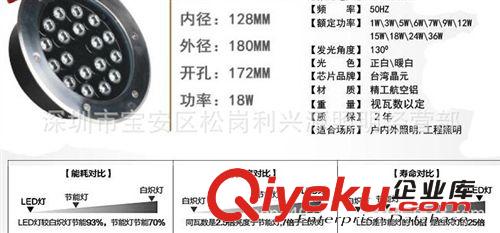 LED大功率埋地燈 嵌入式3W地埋燈 戶外廣場公園街道工程照明防水