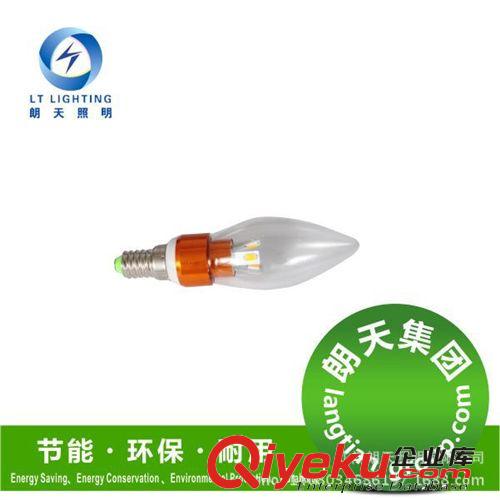 E14小螺口3W尖泡燈拉尾蠟燭燈球泡LED節能燈泡原始圖片2