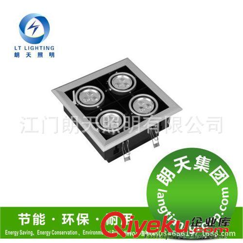 LED28W豆膽燈四頭正方形嵌入式一體化商業天花射燈服裝店熱銷原始圖片2