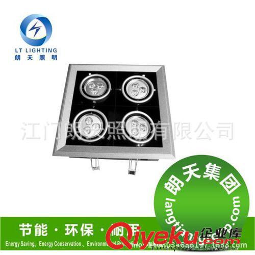 LED28W豆膽燈四頭正方形嵌入式一體化商業天花射燈服裝店熱銷原始圖片3