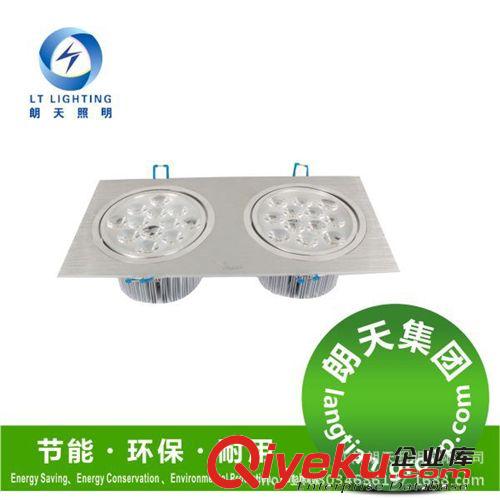 led雙頭射燈斗膽燈單頭LED10w過道全套節能格柵燈原始圖片2