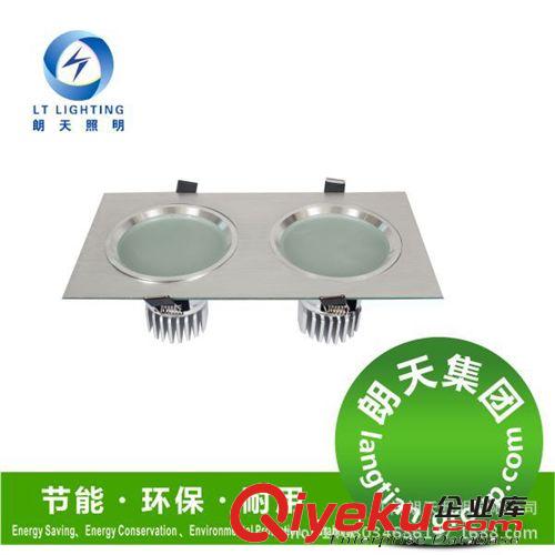 led雙頭射燈斗膽燈單頭LED10w過道全套節能格柵燈原始圖片3