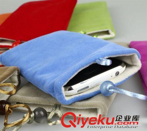 絨布袋 手機(jī)套 iphone4  保護(hù)套 移動(dòng)電源布絨袋原始圖片2