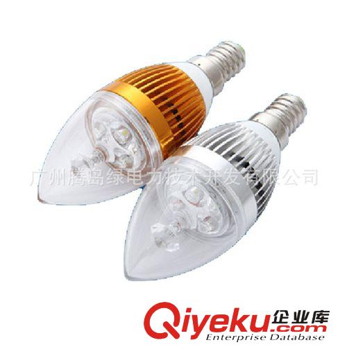 LED蠟燭燈尖泡拉尾 E143W/4W/5W瓦led節(jié)能燈騰島綠電廠家直銷原始圖片3