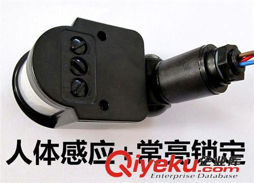 批發(fā)12V 太陽能鋰電池 投光燈感應開關 人體紅外線感應器 PIR