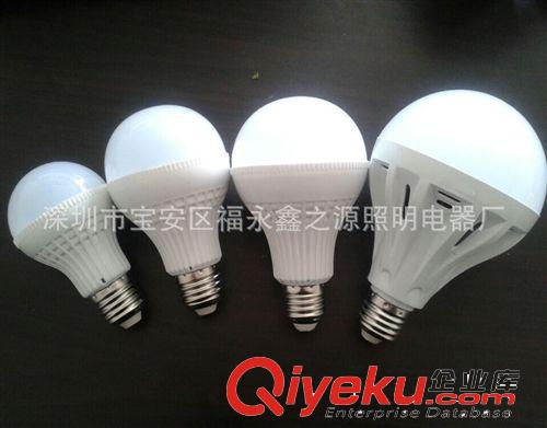 工廠批發(fā)LED塑料球泡燈3w5w7w9w12w LED球泡燈 節(jié)能燈泡E27接口