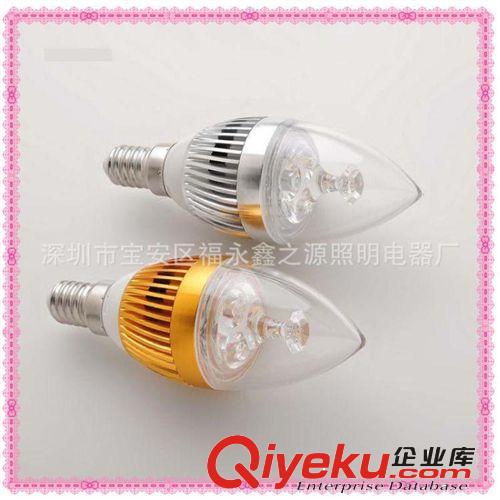 【廠家直銷】 LED3w4w 尖泡 水晶燈專用E14 27 LED蠟燭燈led 燈泡