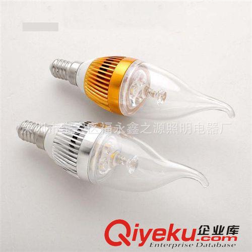 【廠家直銷】 LED3w4w 尖泡 水晶燈專用E14 27 LED蠟燭燈led 燈泡