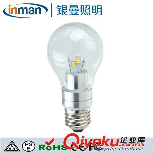 廠家供應 新款 E27/26  3W室內玻璃led球泡燈 正品行貨 低價銷售原始圖片2