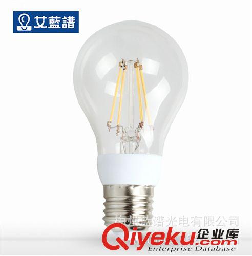 批發LED燈絲燈泡 蠟燭燈 鎢絲燈光效 復古玻璃款E27 節能4W/6W/8W