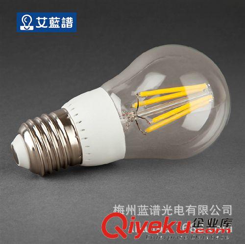 批發LED燈絲燈泡 蠟燭燈 鎢絲燈光效 復古玻璃款E27 節能4W/6W/8W