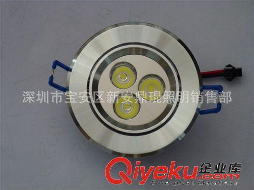 新款gd高光LED格柵射燈嵌入式三頭LED天花射燈過道燈斗膽燈原始圖片2