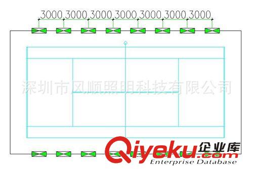 網(wǎng)球場館LED照明燈 專用網(wǎng)球場燈 設計方案