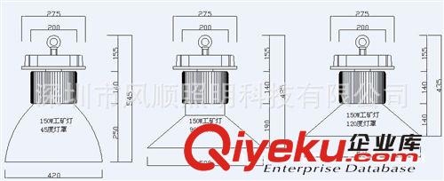 單珠150wLED工礦燈 普瑞芯片LED工礦燈 明緯LED工礦燈原始圖片3