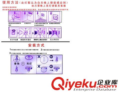 5W PIR LED紅外球泡燈 高靈敏度 人體感應(yīng) 長壽命 紅外線球泡原始圖片3
