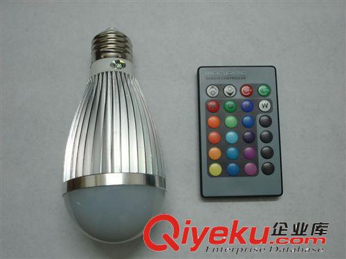 LED節能燈 3W 5W 9W 12W RGB球泡 七彩球泡 七彩射燈 KTV舞臺燈原始圖片3